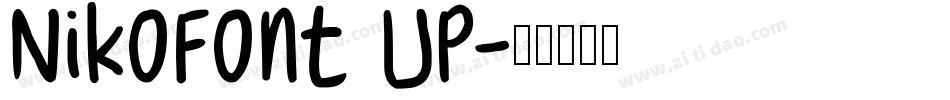 NikoFont Up字体转换